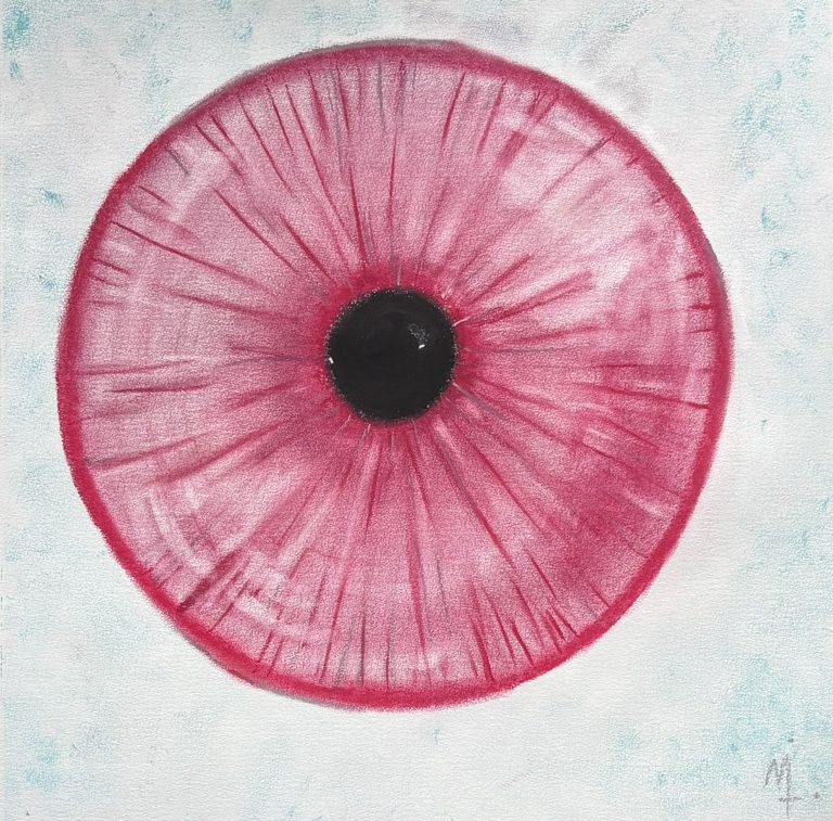 Acecho - Pastel tiza sobre papel (2025)