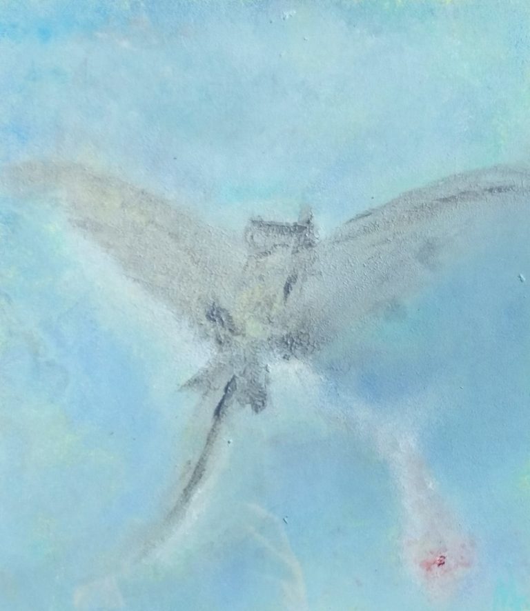 Aguas del silencio - Acrilico sobre papel (2023)