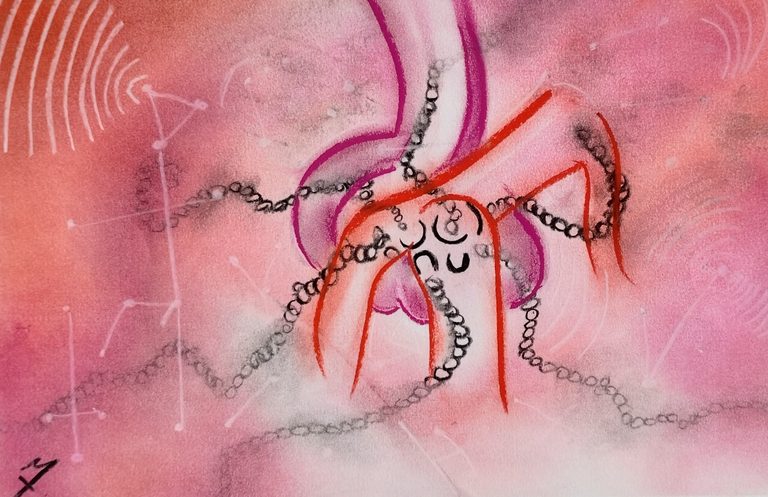 Cadenas - Pastel tiza sobre papel (2024)