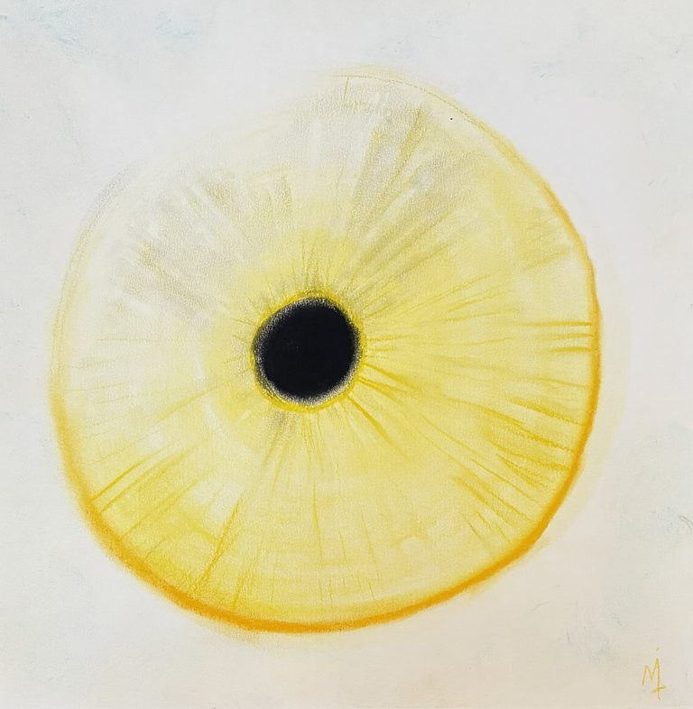 Dar luz - Pastel tiza sobre papel (2025)