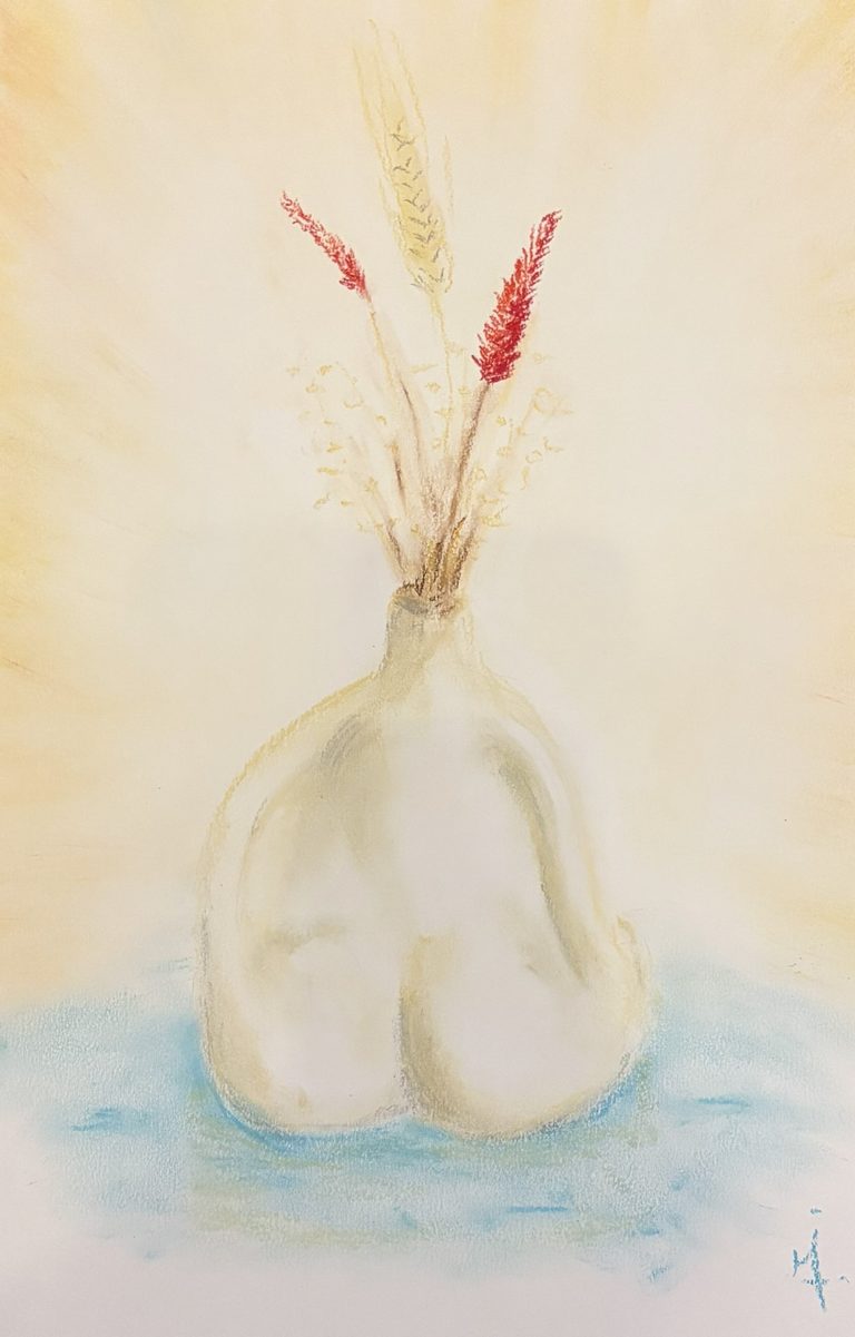 La idea fija - Pastel tiza sobre papel (2024)