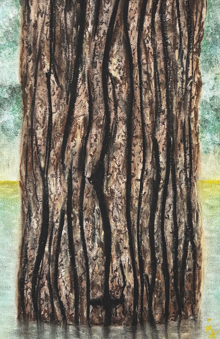 Laberinto - pastel tiza sobre papel (2025)