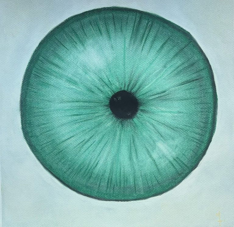 Mirate - Pastel tiza sobre papel (2025)