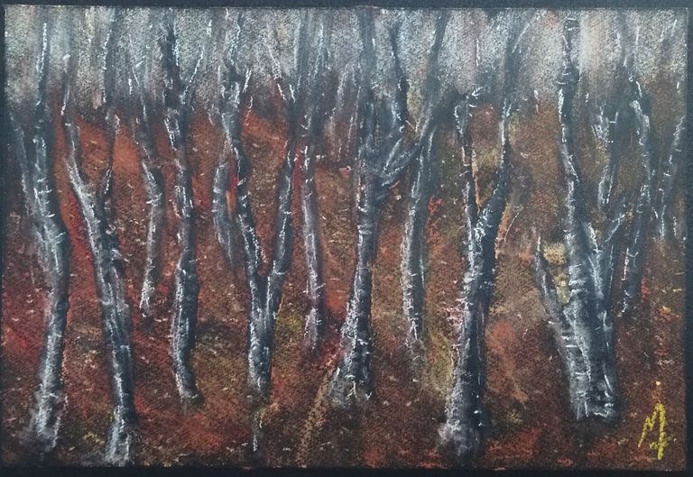 Otoño - Pastel tiza sobre papel (2024)