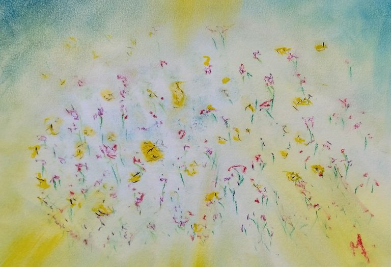 Ser colmena - Pastel tiza sobre papel (2024)